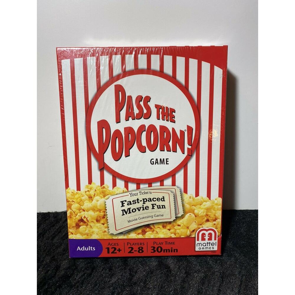 Pass the Popcorn Game with Bonus Retro Booster Pack 80's & 90's Theme Pack